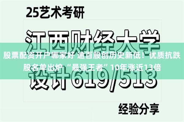 股票配资开户哪家好 逾百股创历史新低！优质抗跌股名单出炉 “最强王者”10年涨近13倍