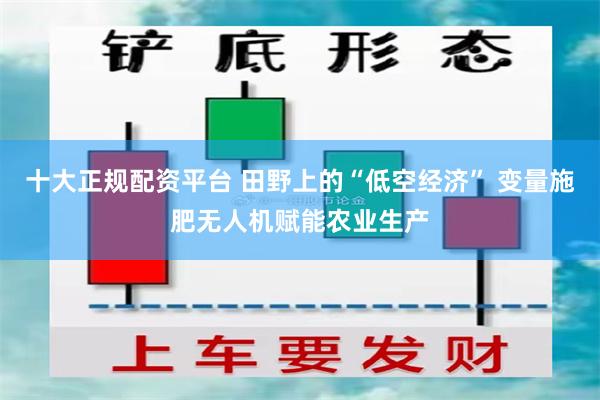 十大正规配资平台 田野上的“低空经济” 变量施肥无人机赋能农业生产