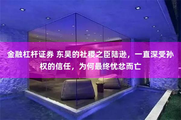 金融杠杆证券 东吴的社稷之臣陆逊，一直深受孙权的信任，为何最终忧忿而亡