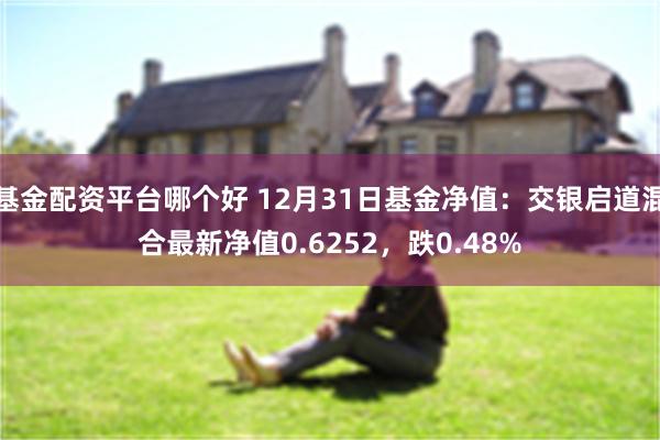 基金配资平台哪个好 12月31日基金净值：交银启道混合最新净值0.6252，跌0.48%