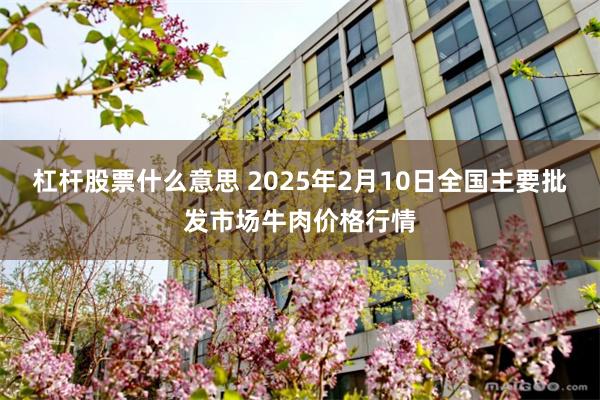 杠杆股票什么意思 2025年2月10日全国主要批发市场牛肉价格行情