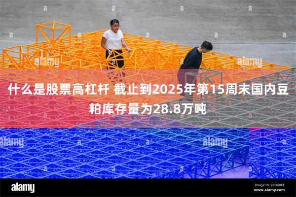 什么是股票高杠杆 截止到2025年第15周末国内豆粕库存量为28.8万吨